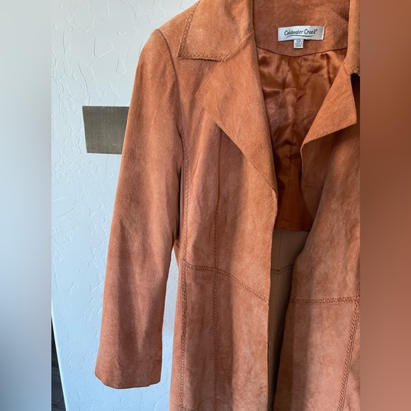 70’s Style Western Leather Jacket-Vintage Coat in Rust,Size 10•••Long Line - Picture 3 of 16